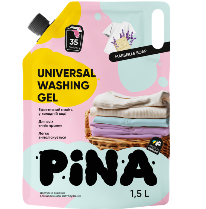 Pina гель д/прання1,5л Universal Marseille Soap